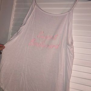 Sunset Boulevard White Tank
